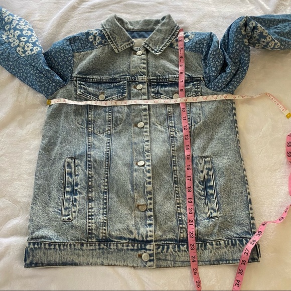 Anthropologie Avec Les Filles Patchwork Denim Jacket - Picture 9 of 11